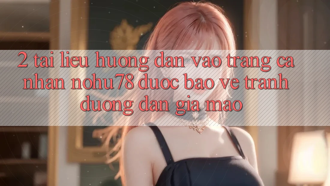 2. Tài liệu hướng dẫn Vào trang cá nhân Nohu78 Được bảo vệ, Tránh Đường dẫn Giả Mạo 2. Tài liệu hướng dẫn Vào trang cá nhân Nohu78 Được bảo vệ, Tránh Đường dẫn Giả Mạo