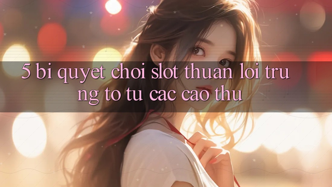 5. Bí Quyết Chơi Slot Thuận lợi Trúng To Từ Các Cao Thủ 5. Bí Quyết Chơi Slot Thuận lợi Trúng To Từ Các Cao Thủ