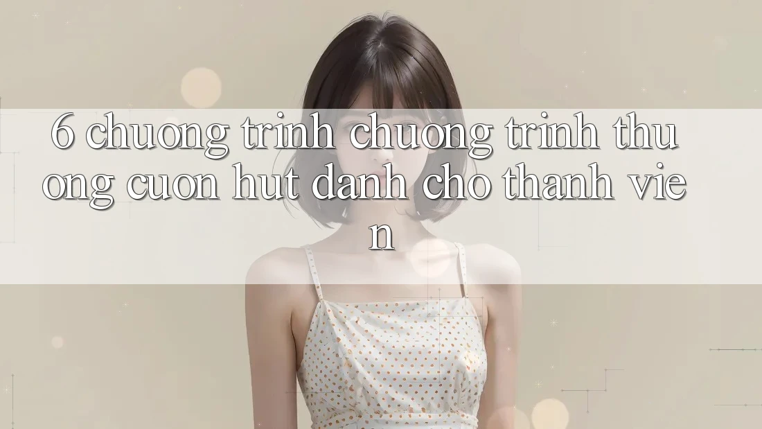 6. Chương Trình Chương trình thưởng Cuốn hút Dành Cho Thành viên 6. Chương Trình Chương trình thưởng Cuốn hút Dành Cho Thành viên