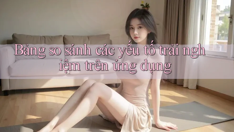 Bảng so sánh các yếu tố trải nghiệm trên ứng dụng Bảng so sánh các yếu tố trải nghiệm trên ứng dụng
