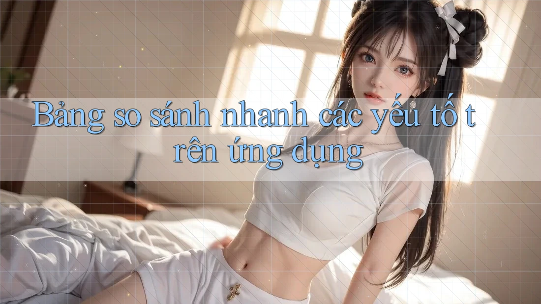Bảng so sánh nhanh các yếu tố trên ứng dụng Bảng so sánh nhanh các yếu tố trên ứng dụng
