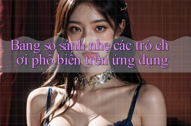 Bảng so sánh nhẹ các trò chơi phổ biến trên ứng dụng Bảng so sánh nhẹ các trò chơi phổ biến trên ứng dụng