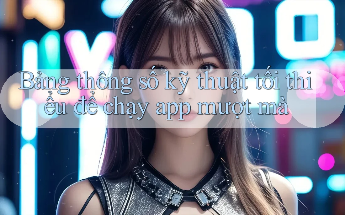 Bảng thông số kỹ thuật tối thiểu để chạy app mượt mà Bảng thông số kỹ thuật tối thiểu để chạy app mượt mà