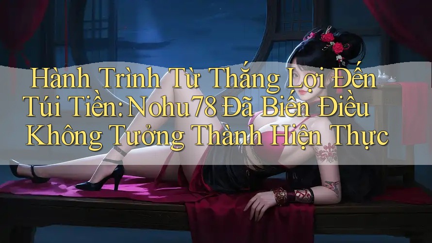 Hành Trình Từ Thắng Lợi Đến Túi Tiền: Nohu78 Đã Biến Điều Không Tưởng Thành Hiện Thực Hành Trình Từ Thắng Lợi Đến Túi Tiền: Nohu78 Đã Biến Điều Không Tưởng Thành Hiện Thực