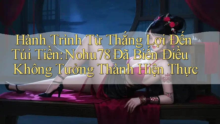 Hành Trình Từ Thắng Lợi Đến Túi Tiền: Nohu78 Đã Biến Điều Không Tưởng Thành Hiện Thực