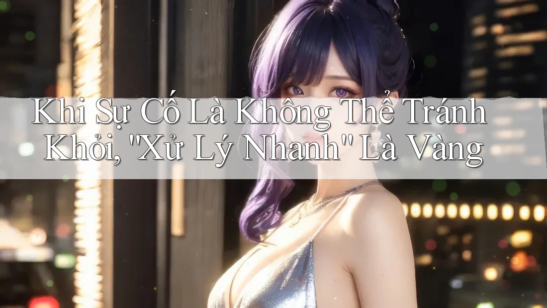 Khi Sự Cố Là Không Thể Tránh Khỏi, “Xử Lý Nhanh” Là Vàng Khi Sự Cố Là Không Thể Tránh Khỏi, “Xử Lý Nhanh” Là Vàng