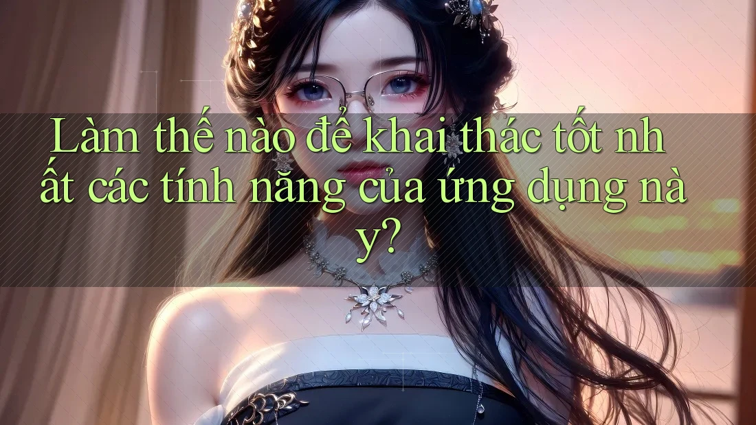 Làm thế nào để khai thác tốt nhất các tính năng của ứng dụng này? Làm thế nào để khai thác tốt nhất các tính năng của ứng dụng này?