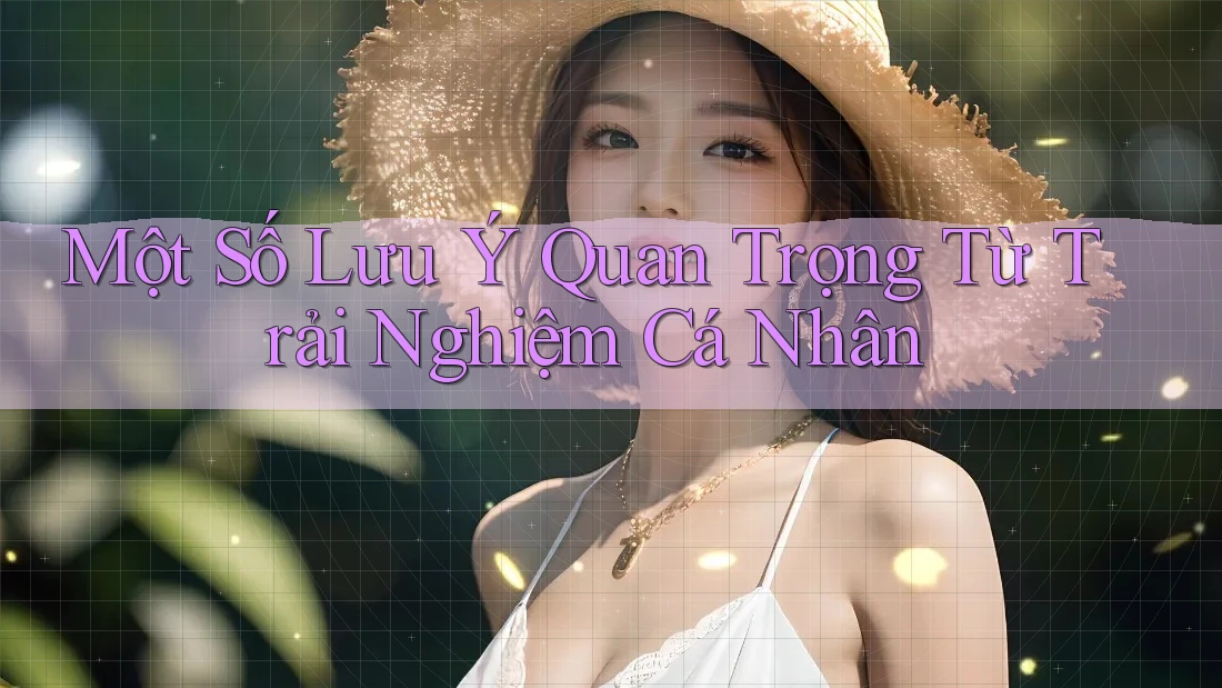 Một Số Lưu Ý Quan Trọng Từ Trải Nghiệm Cá Nhân Một Số Lưu Ý Quan Trọng Từ Trải Nghiệm Cá Nhân