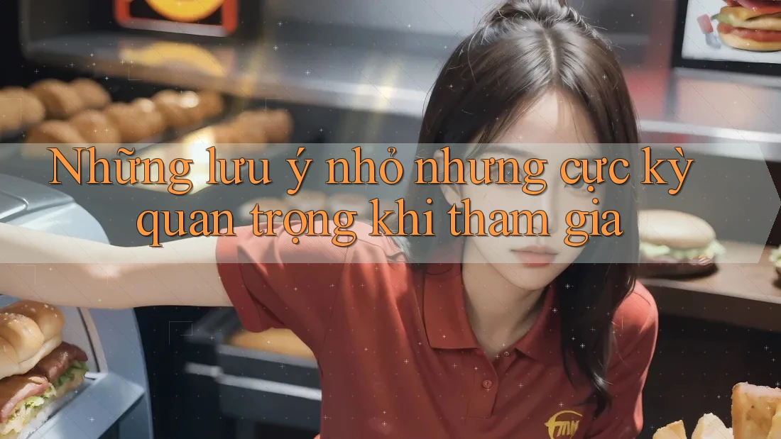 Những lưu ý nhỏ nhưng cực kỳ quan trọng khi tham gia Những lưu ý nhỏ nhưng cực kỳ quan trọng khi tham gia
