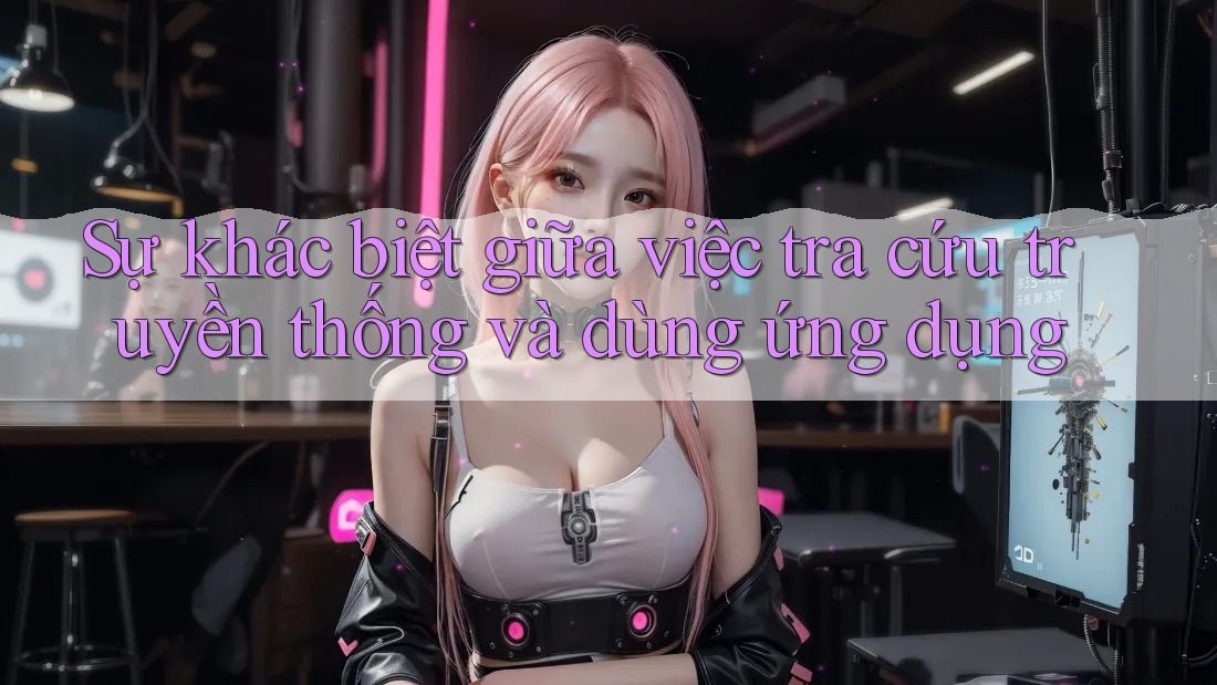 Sự khác biệt giữa việc tra cứu truyền thống và dùng ứng dụng Sự khác biệt giữa việc tra cứu truyền thống và dùng ứng dụng